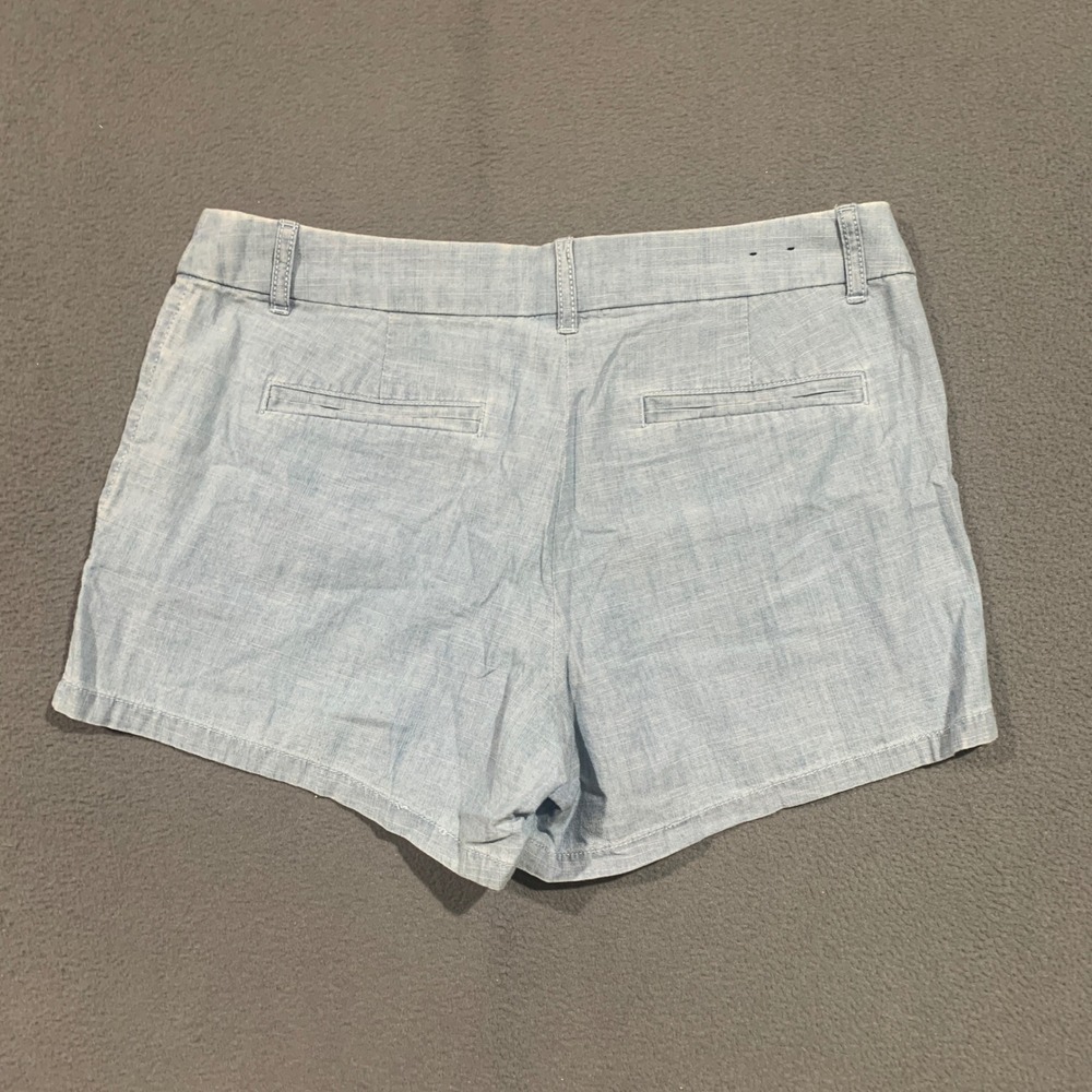 J.Crew Womens Light Blue Cotton Chambray Shorts Size 8 Nautical Clean Girl Beach - Picture 8 of 8
